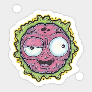 Bursting Grubber Sticker